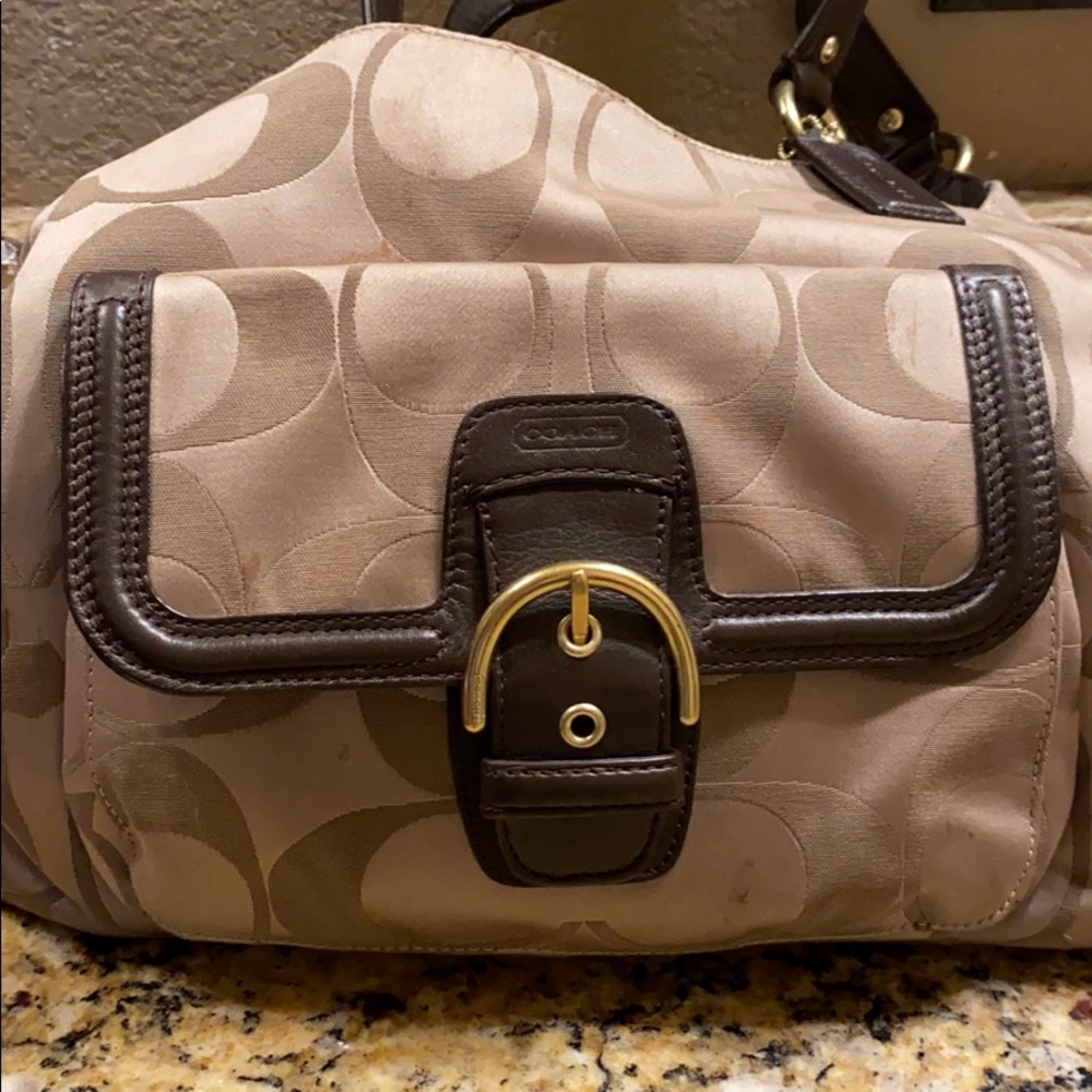 Authentic 2 piece set Coach purse with wallet.